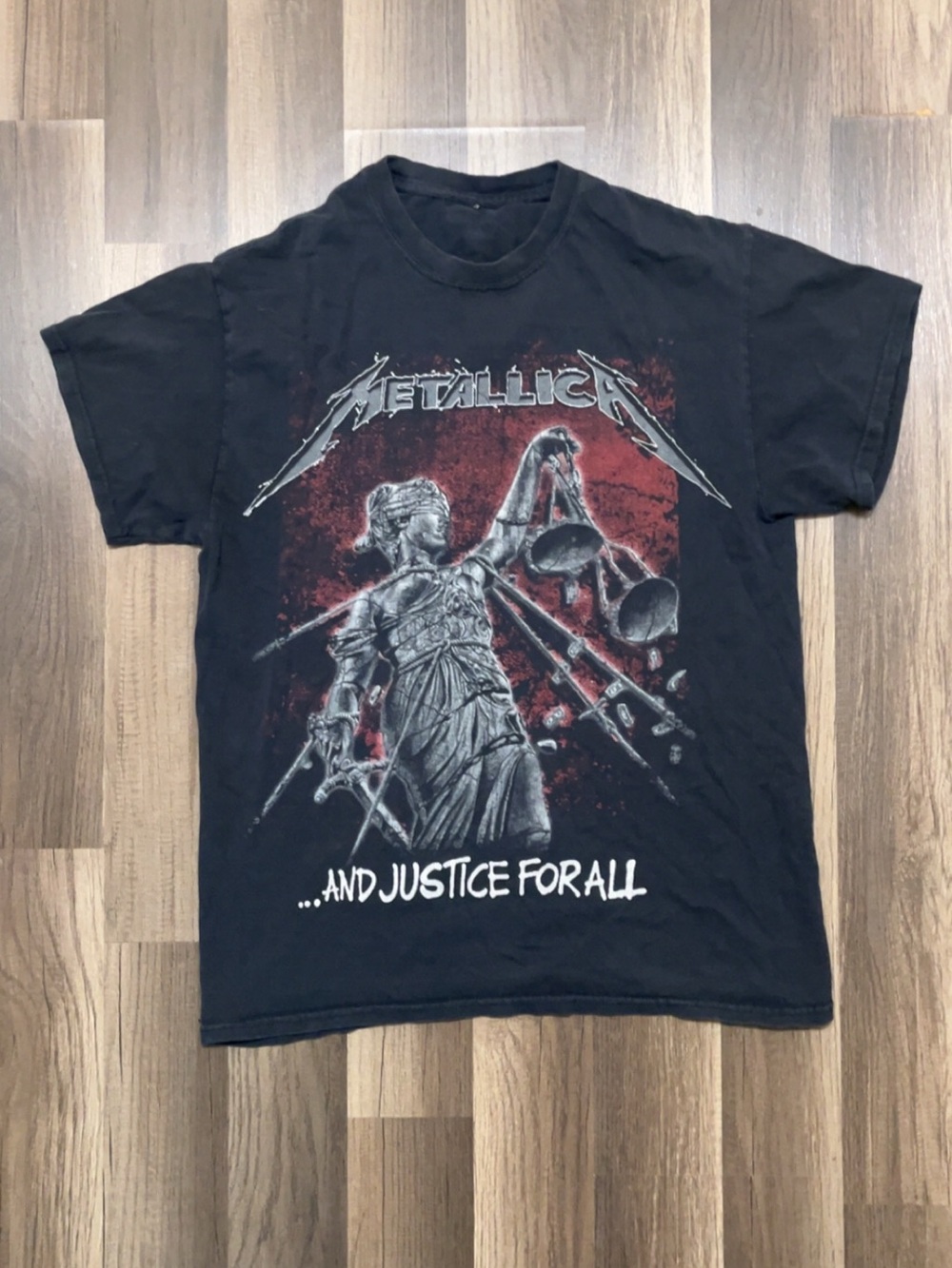 METALLICA Heavy Metal BandTee Mens Medium Black Shirt